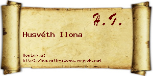 Husvéth Ilona névjegykártya